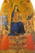 Ambrogio Lorenzetti Madonna and Child Enthroned with Angels and Saints oil painting
